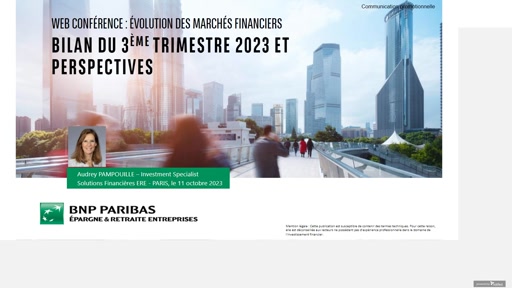 Web Conférence - Évolution des marchés financiers au 3ème trimestre 2023