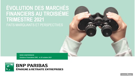 Evolution des marchés financiers au troisième trimestre 2021
